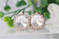 White Clear Earrings