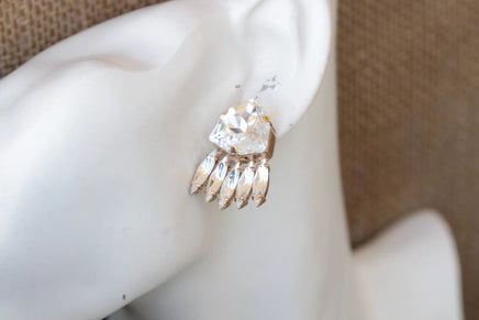 White Crystal Earrings