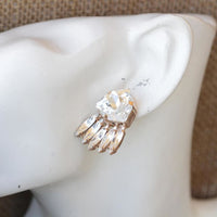 White Crystal Earrings