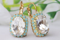 White Crystal Earrings