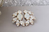 White Crystal Studs