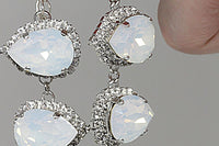 White Opal Crystal Bracelet