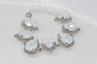 White Opal Crystal Bracelet