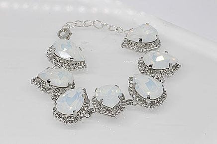 White Opal Crystal Bracelet