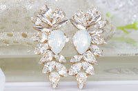 White Opal Earrings