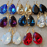White Opal Rebeka Drop Earrings