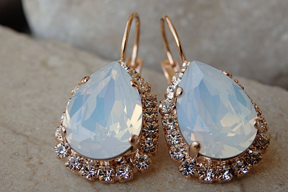 White Opal Rebeka Earrings