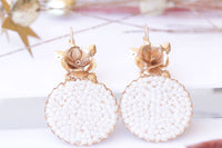 White Rebeka Earrings