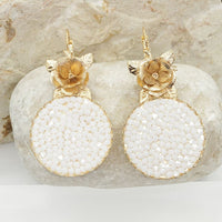 White Rebeka Earrings