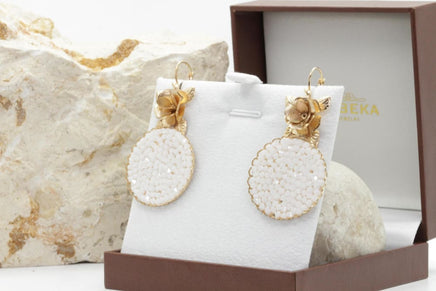 White Rebeka Earrings