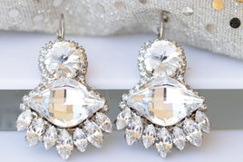 White Wedding Earrings