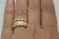 Wide Half Eternity Band Ring