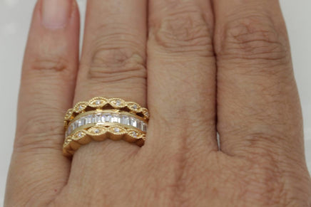 Wide Half Eternity Band Ring