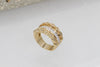 Wide Half Eternity Band Ring