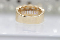 Wide Half Eternity Band Ring