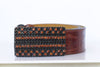 Womens Belt. Leather Belt. Chunky Leather Belt. Brown Leather Belt. Belt For Woman With Crystals Studs. Art Deco Western Belt. Bling Belt