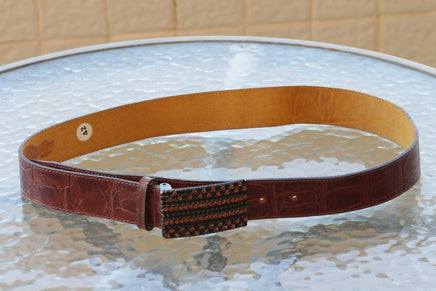 Womens Belt. Leather Belt. Chunky Leather Belt. Brown Leather Belt. Belt For Woman With Crystals Studs. Art Deco Western Belt. Bling Belt