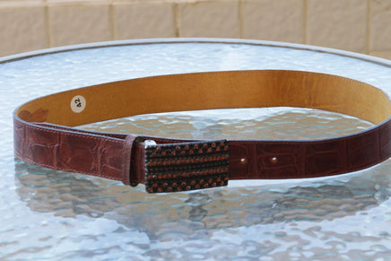 Womens Belt. Leather Belt. Chunky Leather Belt. Brown Leather Belt. Belt For Woman With Crystals Studs. Art Deco Western Belt. Bling Belt