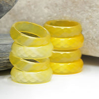 Yellow Agate Ring