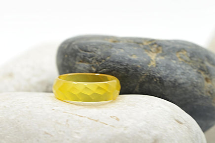 Yellow Agate Ring