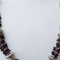Yoga Necklace. Yoga Jewelry. Beaded Necklace.hameitite Garnet Beads Necklace. Gemstone Jewelry For Unique Women. Layered Beaded Necklace.